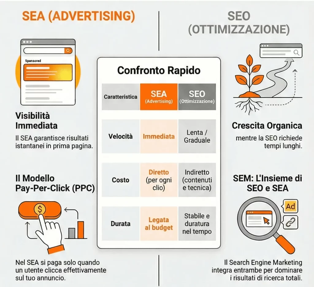 differenza sea seo